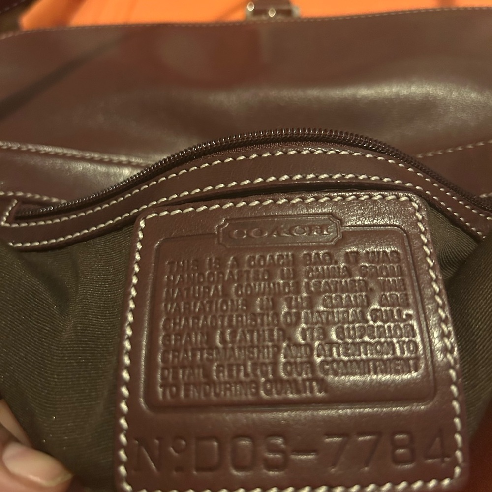 Coach Brown Leather Bag with Tag - Picture 6 of 6